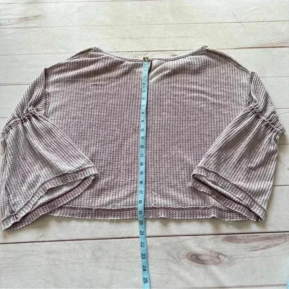 WE The Free Free People Womens XS Lavender Long Flare Thermal Sleeve Sh… - Picture 7 of 7